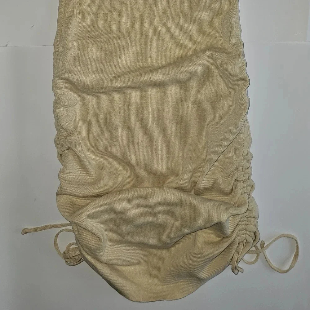 Lioness Cream Ruched Sleeveless Bodycon Dress - Picture 5 of 9